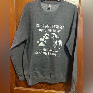 NWOT equestrian sweatshirt